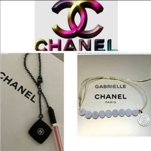 🧧NIB CHANEL GABRIELLE Perfume w/Bracelet & COCO GLOSS Charm(c)